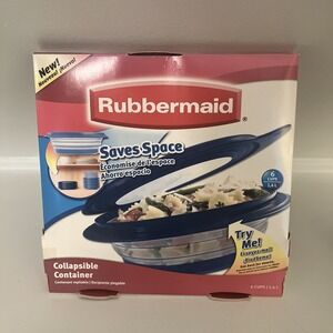 Rubbermaid COLLAPSIBLE 6 Cup Food Storage Container ~ Discontinued ~Hard To Find